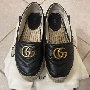 GUCCI Espadrille Sandals - Black US 6/35